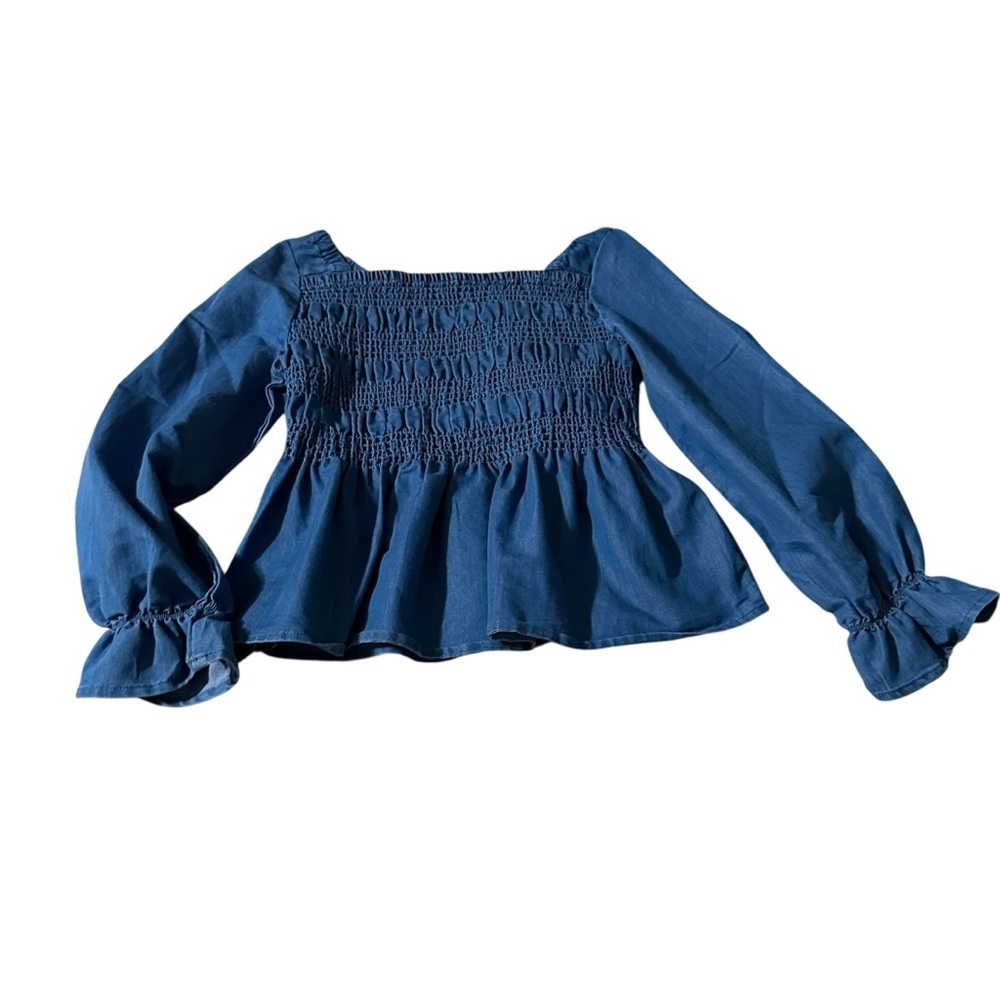 Stylish Kids Blue Smocked Top